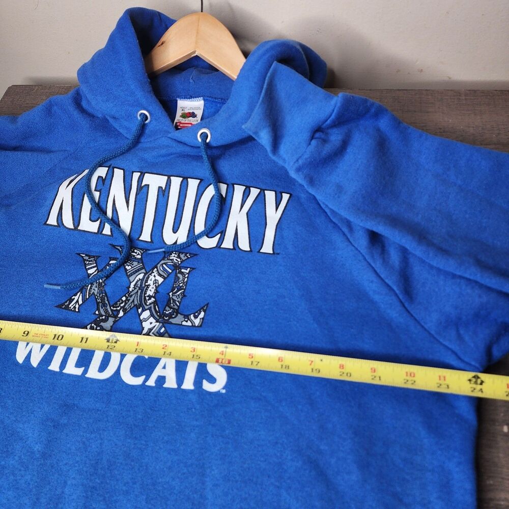 Vintage 90s Kentucky Wildcats Hoodie Mens XL USA Made College Basketball - Picture 9 of 9